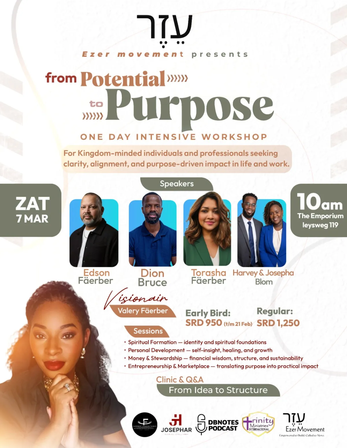 Flyer van From Potential to Purpose bij The Emporium Business Center
