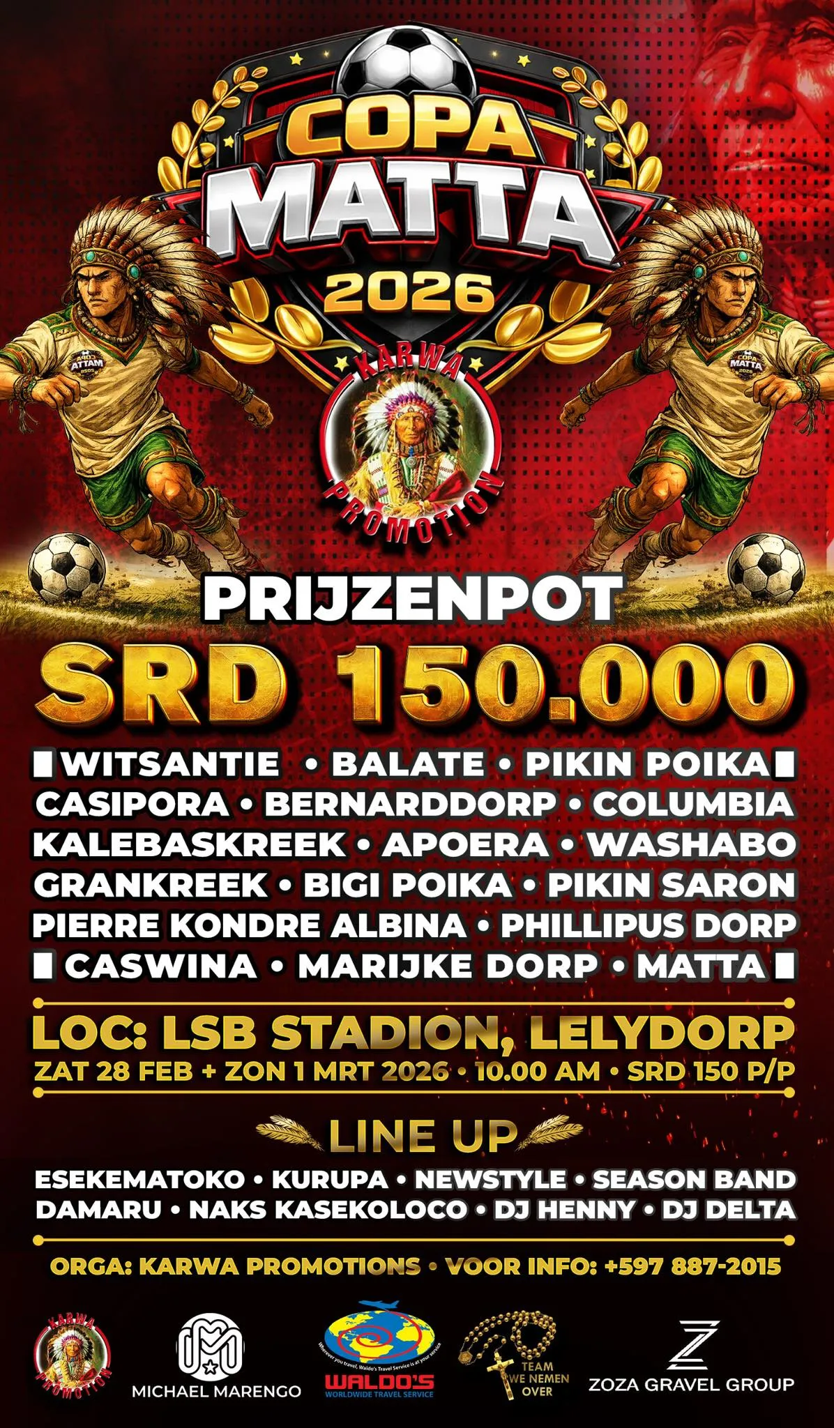 Flyer of Copa Matta 2026 at LSB Stadion Lelydorp