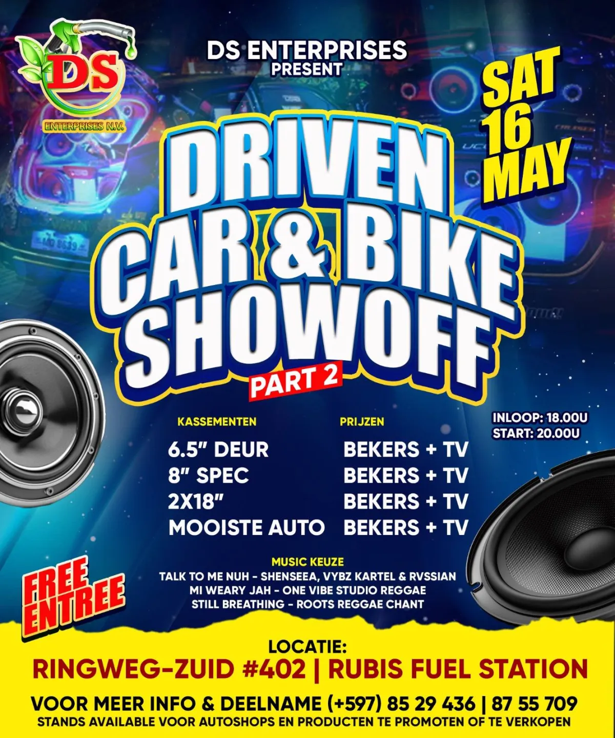 Flyer van DRIVEN CAR & BIKE SHOWOFF PART 2 bij Rubis Fuel Station