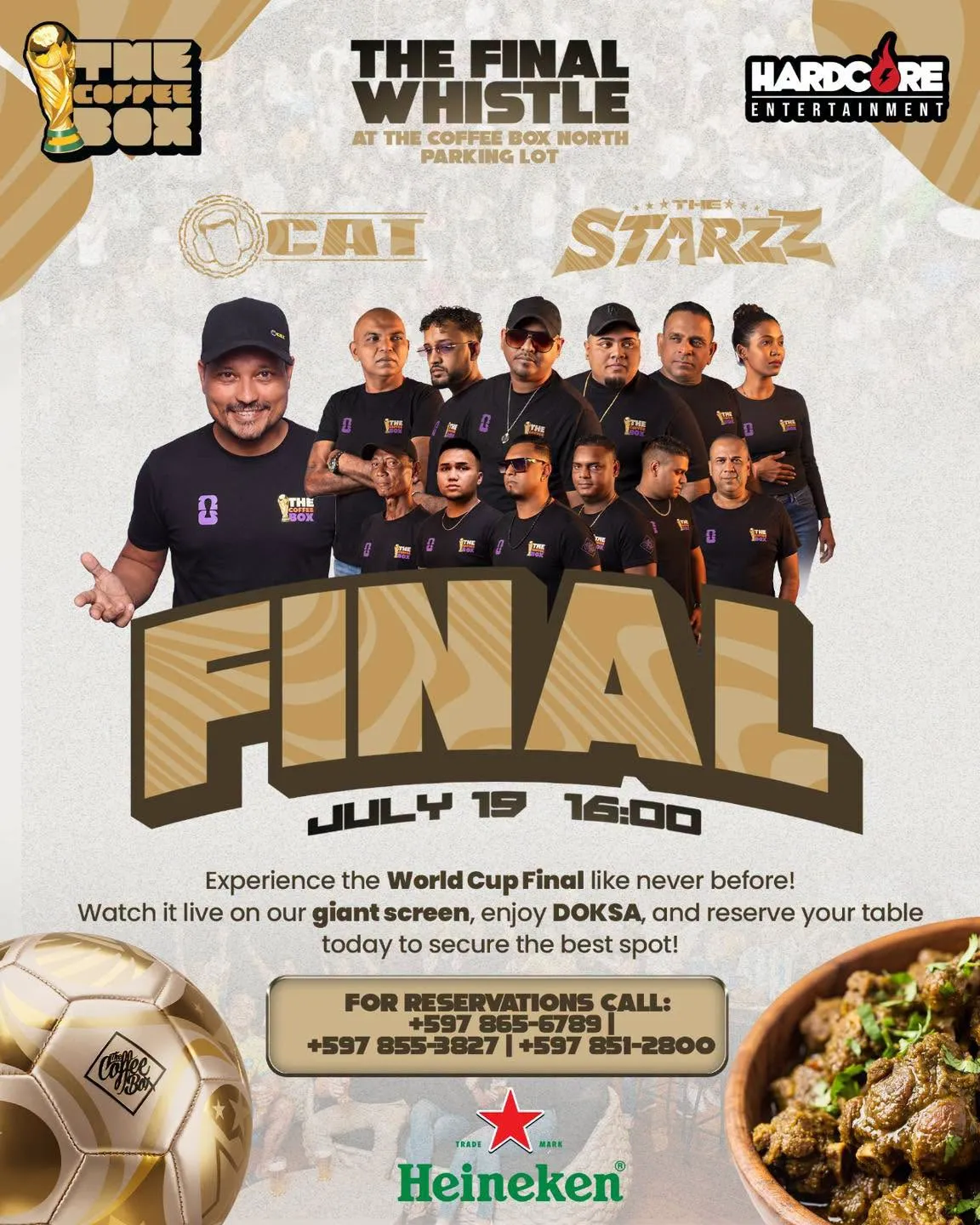 Flyer van THE FINAL WHISTLE bij The Coffee Box North