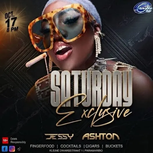 Flyer van SATURDAY Exclusive bij D'Bar