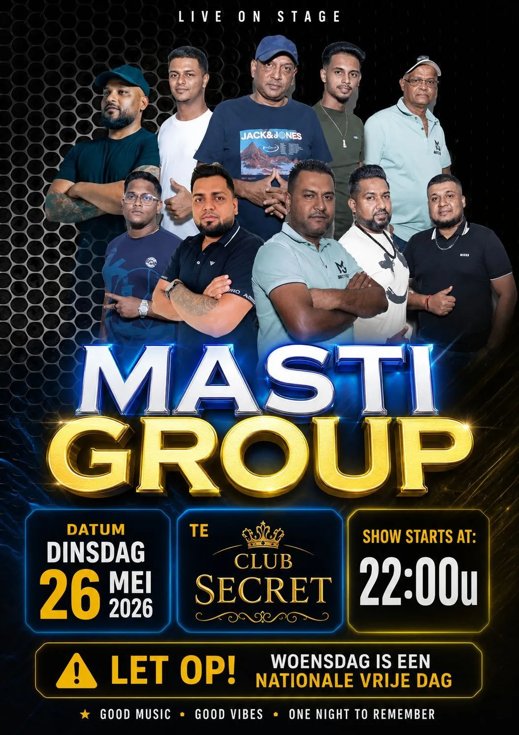 Flyer of MASTI GROUP at Club Secret