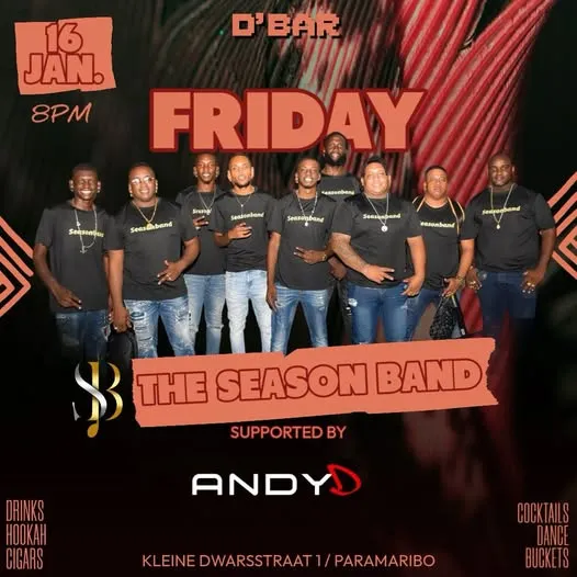 Flyer van Friday bij D'Bar