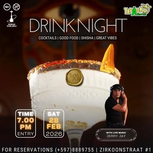 Flyer van DRINK NIGHT bij Tap A Uku