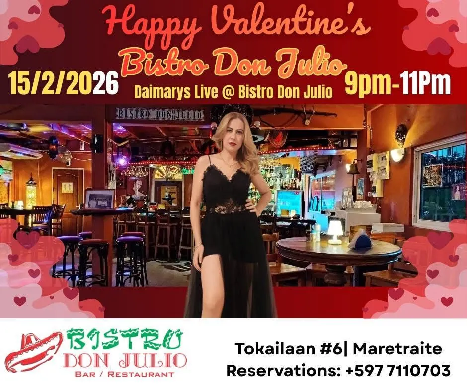 Flyer van Happy Valentine's Bistro Don Julio bij Restaurant/Bar Bistro Don Julio