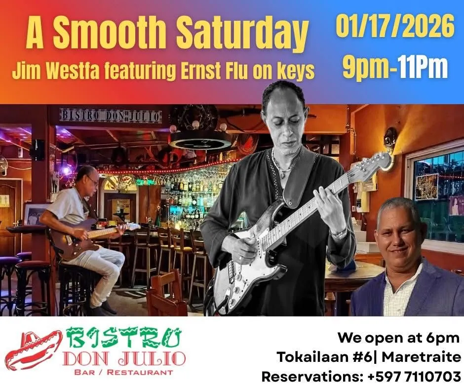 Flyer van A Smooth Saturday bij Restaurant/Bar Bistro Don Julio