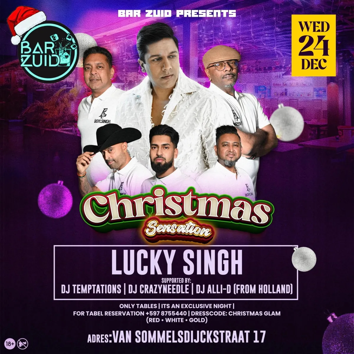 Flyer of Christmas Sensation at Bar Zuid