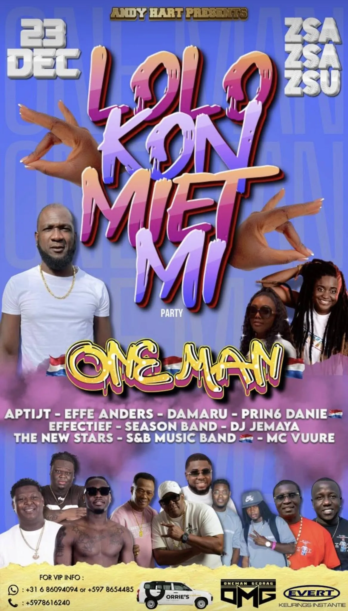 Flyer of Lolo Kom Mie Mi Party at zsazsa party centre