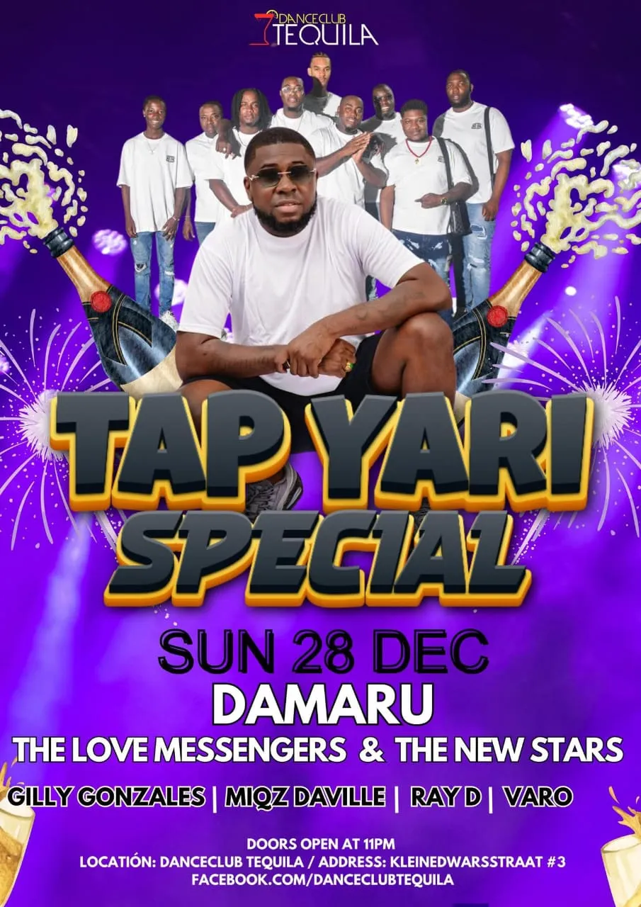 Flyer van Tap Yari Special bij Danceclub Tequila