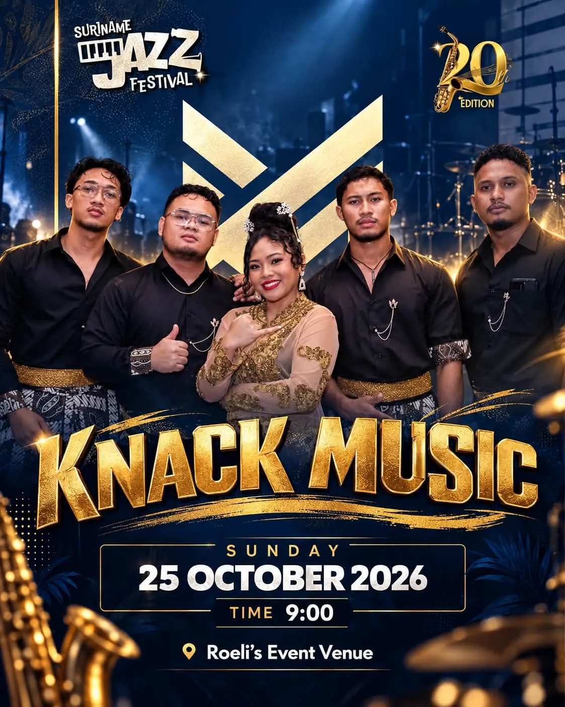 Flyer of KNACK MUSIC at Roeli's Event Venue