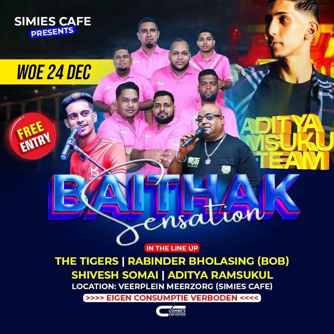 Flyer van Baithak Sensation bij Simie's Cafe