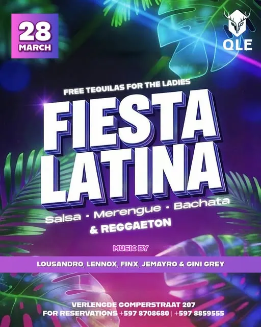 Flyer of FIESTA LATINA at QLE