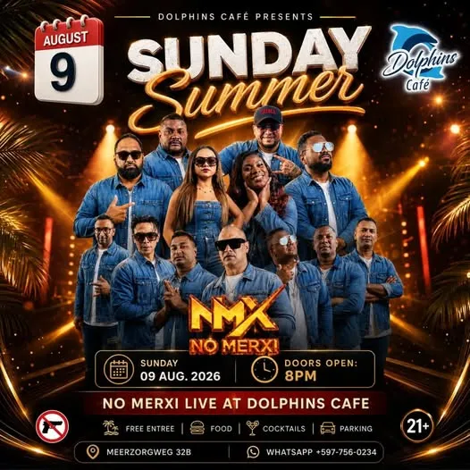 Flyer of SUNDAY Summer at Dolphins Café