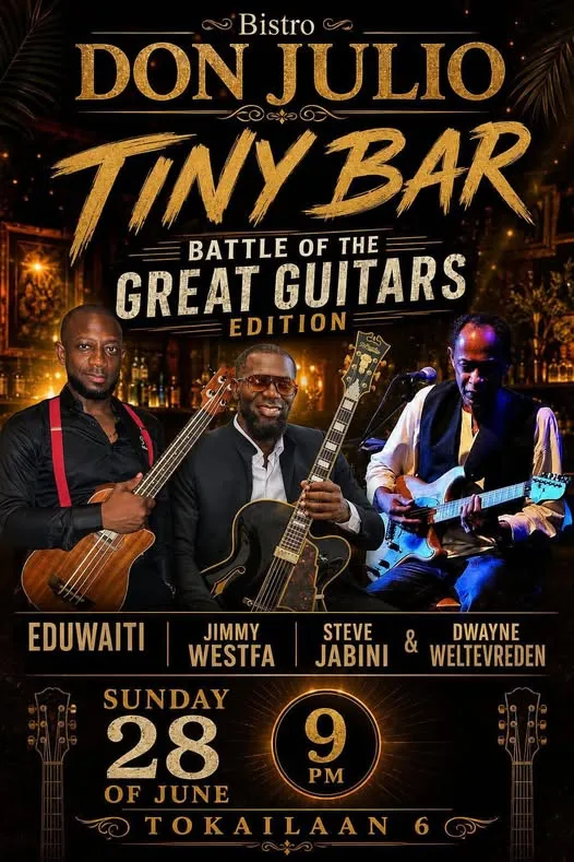 Flyer of Battle of the Great Guitars Edition at Restaurant/Bar Bistro Don Julio