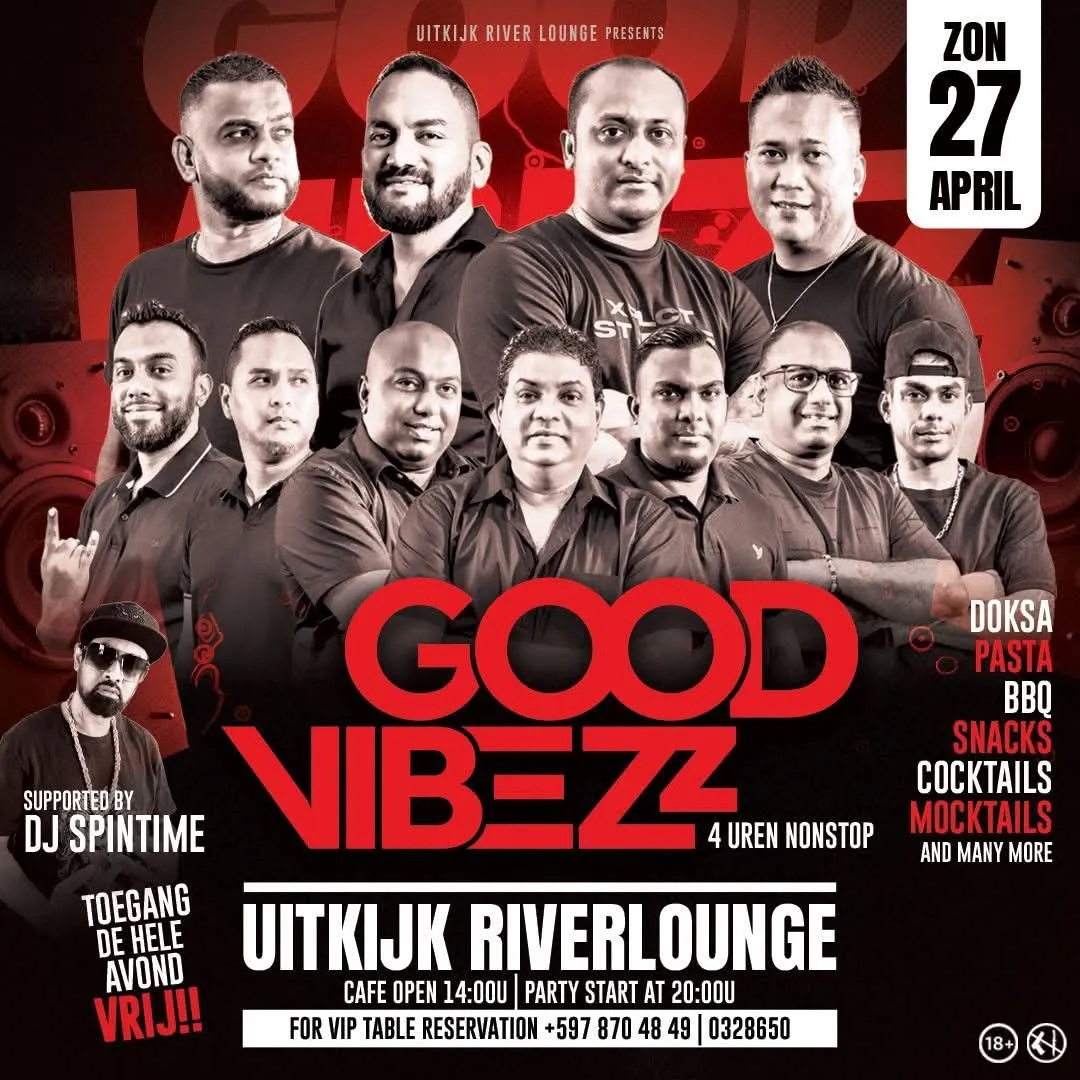 Flyer of Good Vibezz @ Uitkijk at Uitkijk Resort