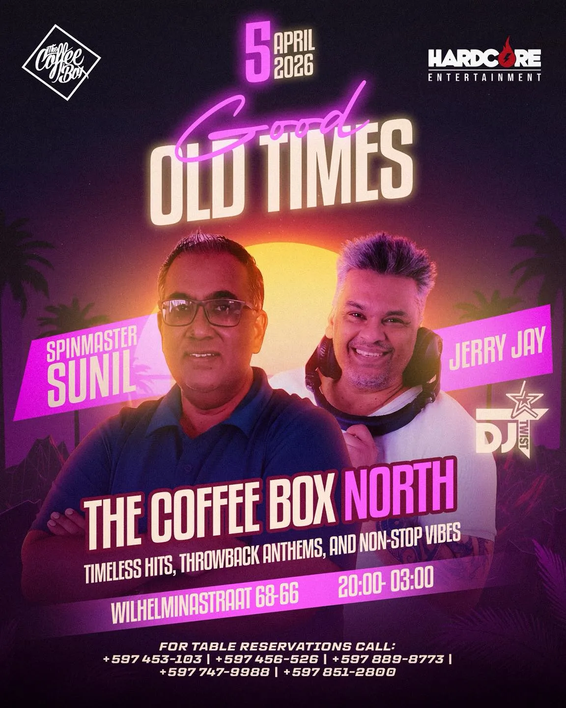 Flyer of Good Old Times at The Coffee Box North