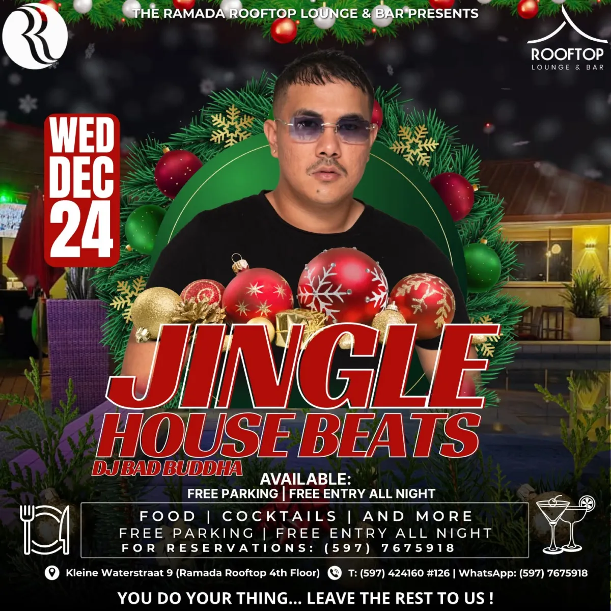 Flyer van Jingle House Beats @ Rooftop bij Ramada Rooftop