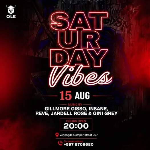 Flyer of SAT UR DAY Vibes at QLE