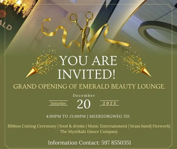 Flyer van Grand Opening of Emerald Beauty Lounge bij Emerald Beauty Lounge