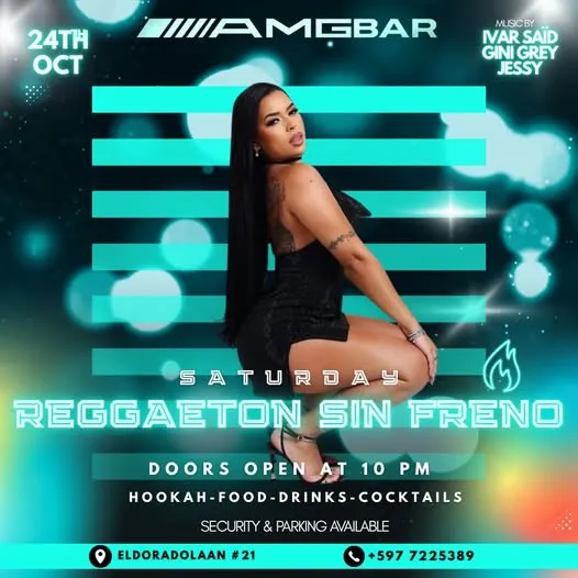 Flyer van Reggaeton Sin Frenó bij AMG Bar