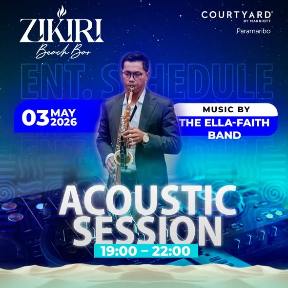 Flyer van ACOUSTIC SESSION bij Zikiri Beach Bar