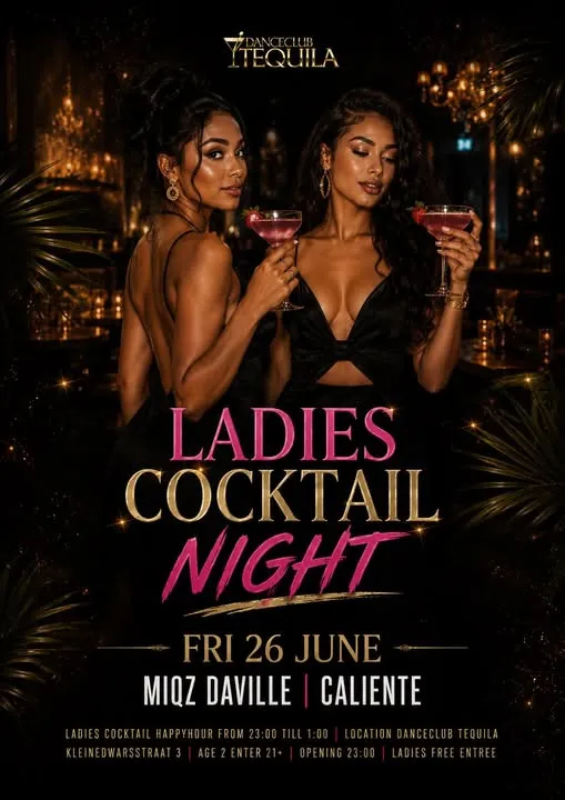 Flyer of LADIES COCKTAIL NIGHT at Danceclub Tequila