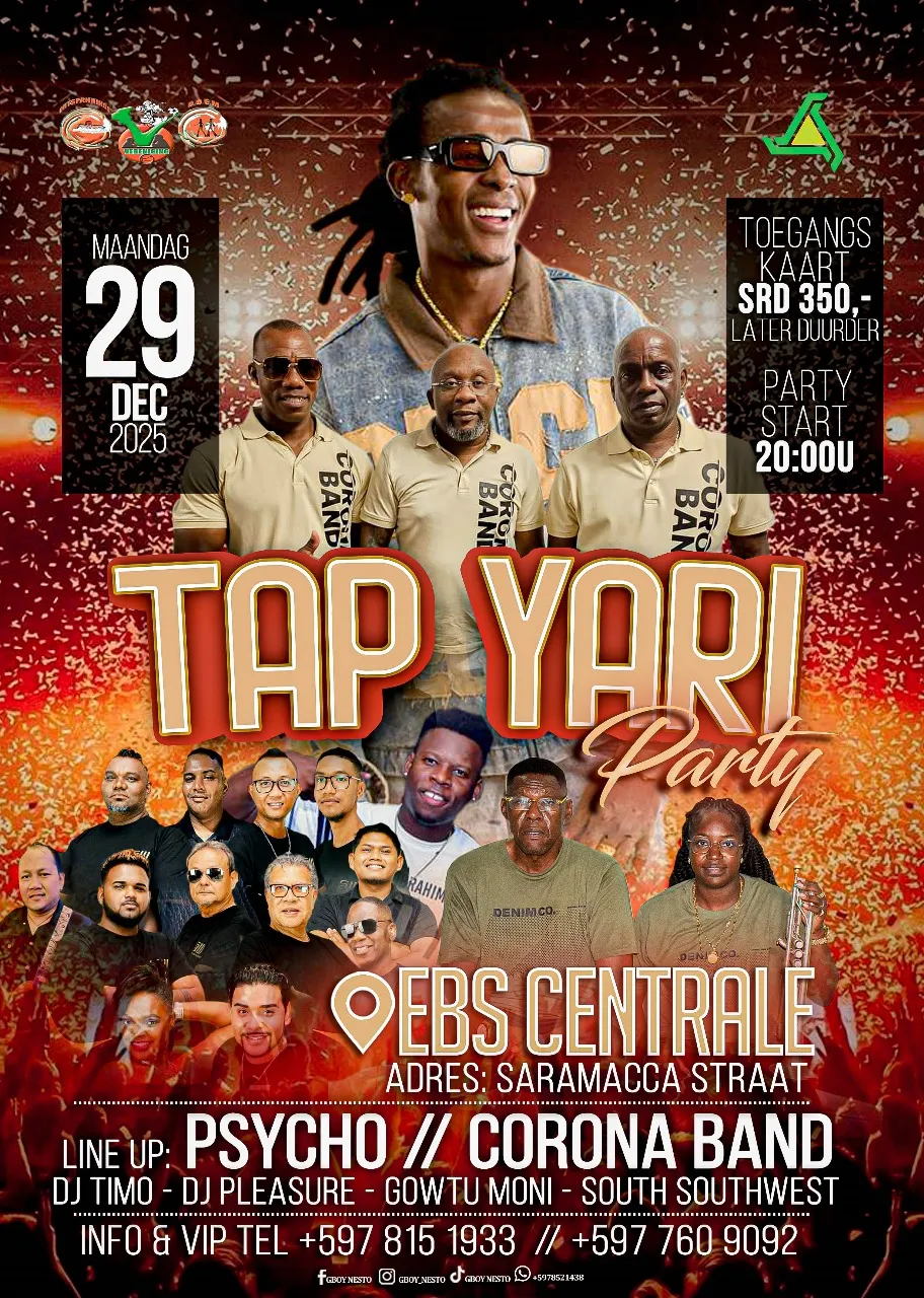 Flyer of EBS Tap Yari Party at EBS Centrale