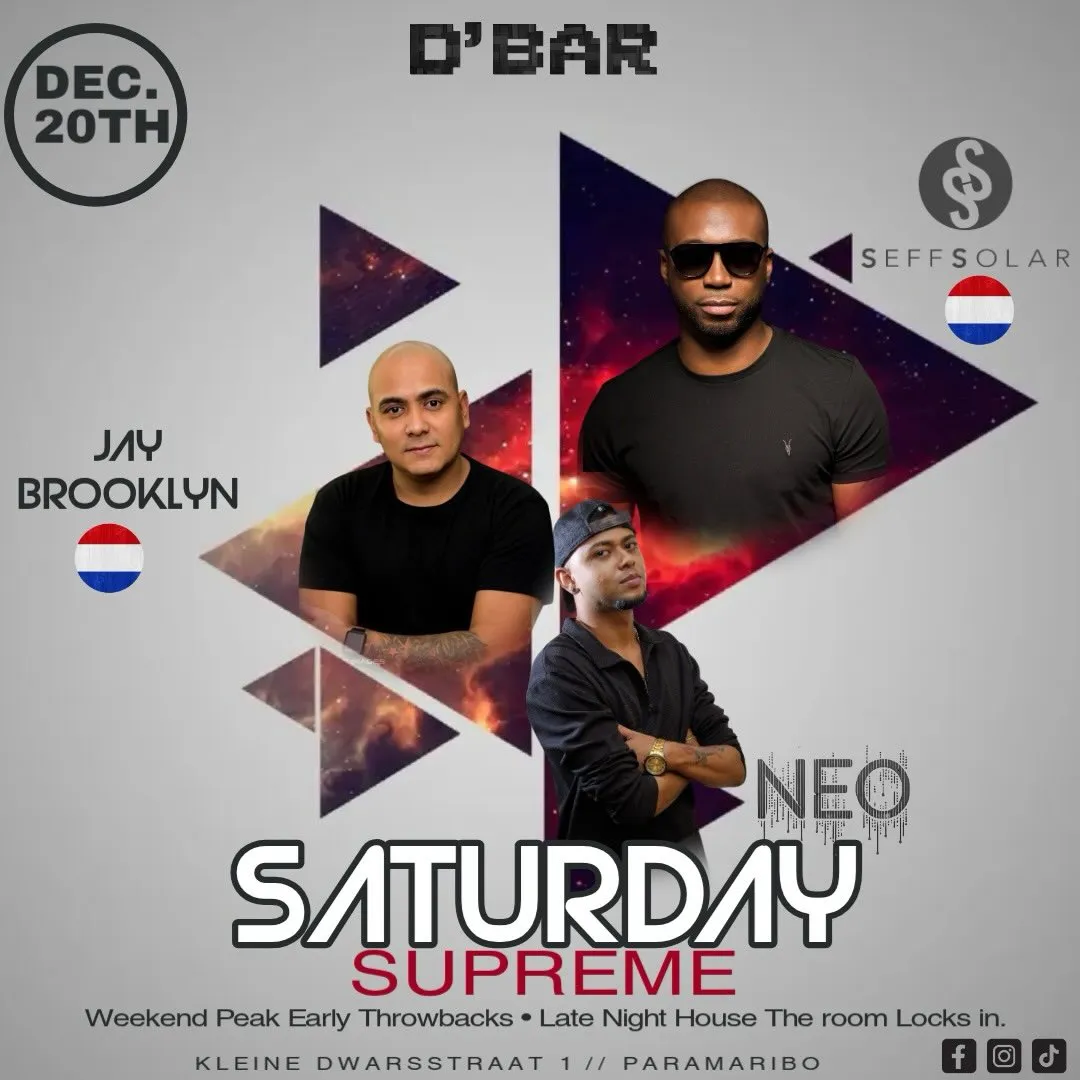 Flyer van Saturday Supreme bij D'Bar