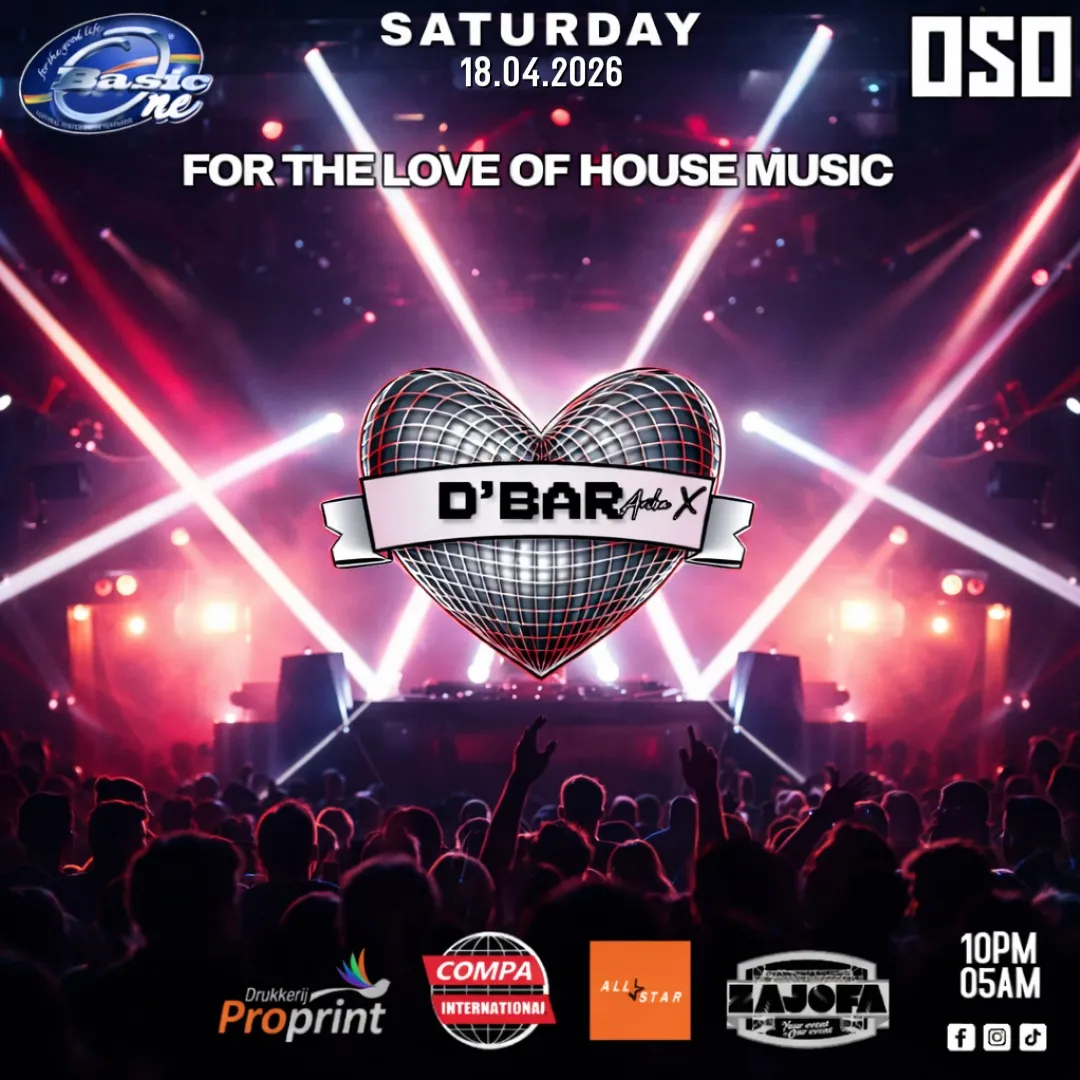 Flyer of FOR THE LOVE OF HOUSE MUSIC at D'Bar Upstairs