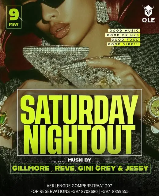 Flyer of SATURDAY NIGHTOUT at QLE