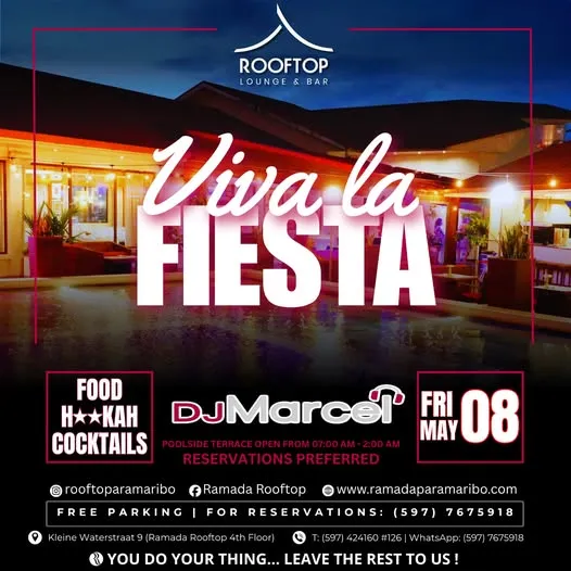 Flyer of Viva la Fiesta at Ramada Rooftop