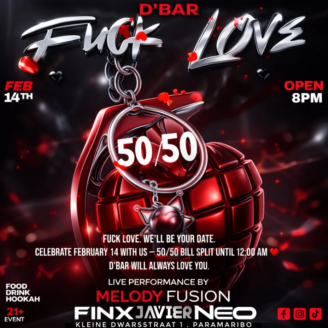 Flyer of Fuck Love at D'Bar