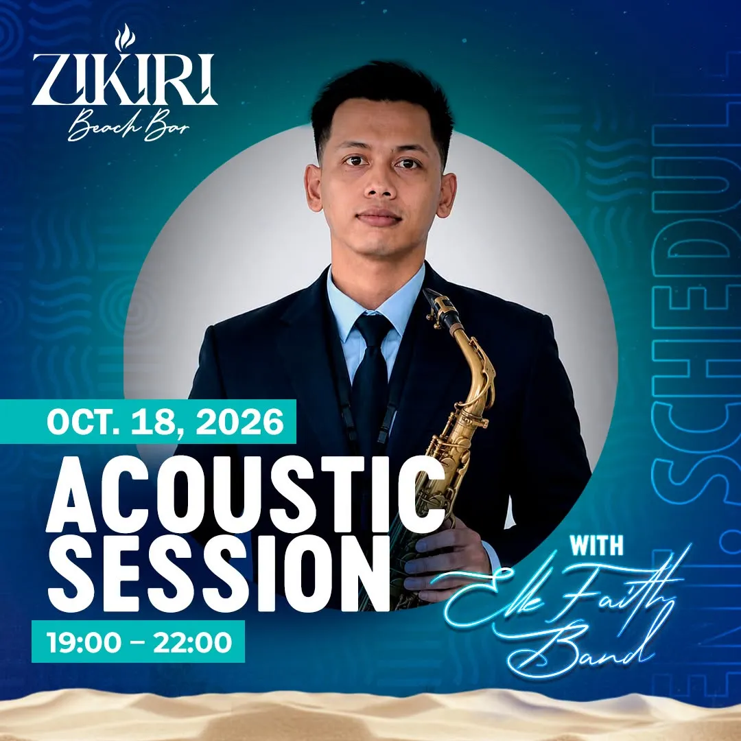 Flyer of Acoustic Session at Zikiri Beach Bar