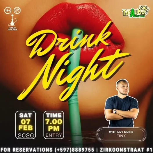 Flyer van Drink Night bij Tap A Uku