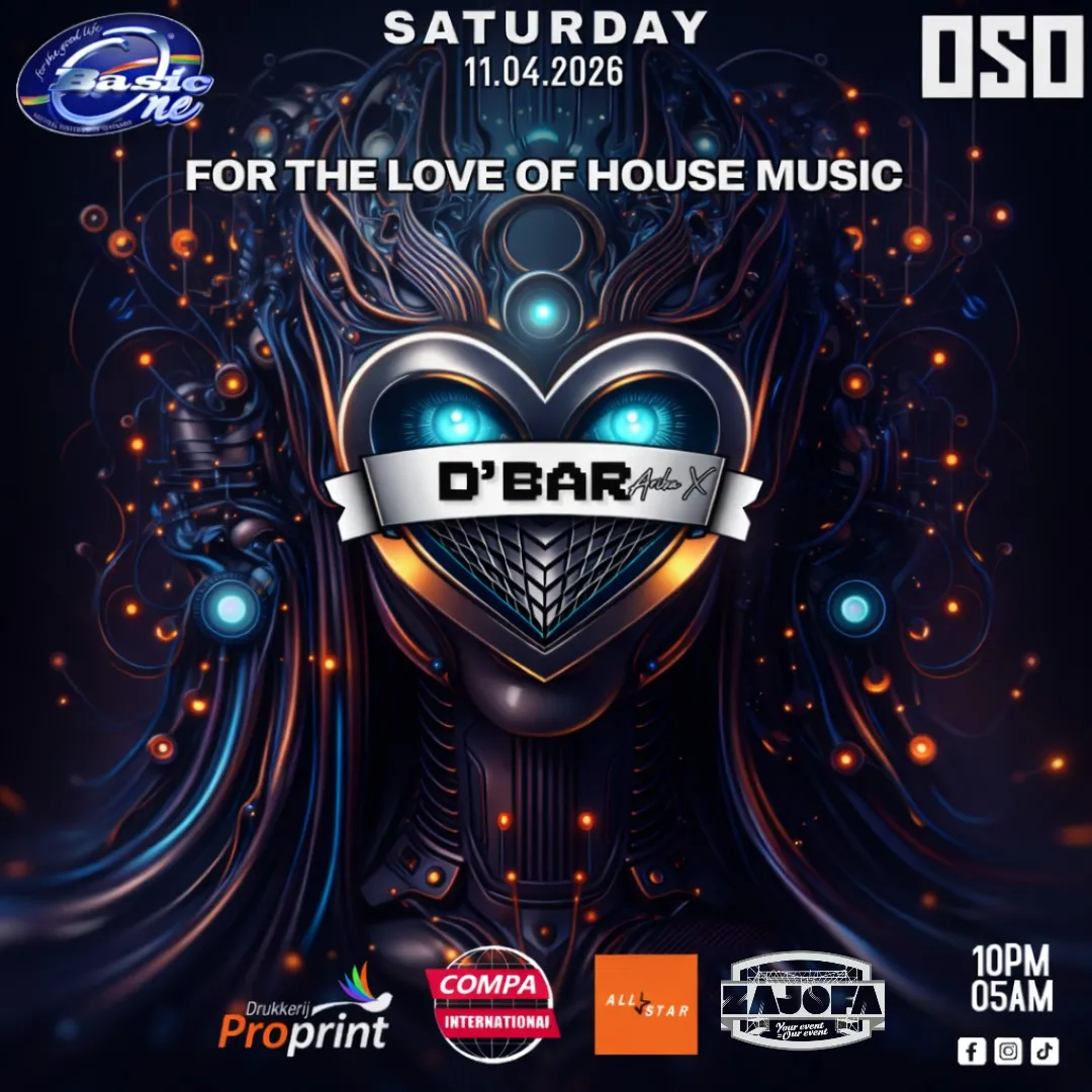 Flyer of FOR THE LOVE OF HOUSE MUSIC at D'Bar Upstairs