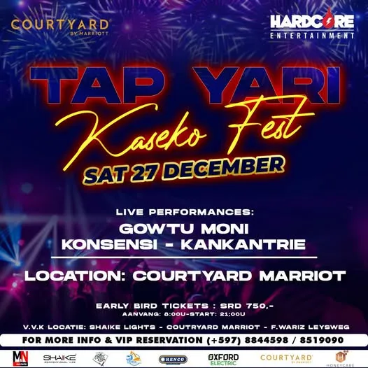 Flyer of Tap Yari Kaseko Fest at Courtyard by Marriott