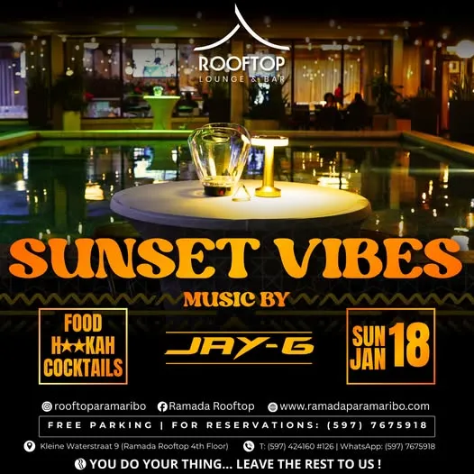 Flyer van Sunset Vibes bij Ramada Rooftop