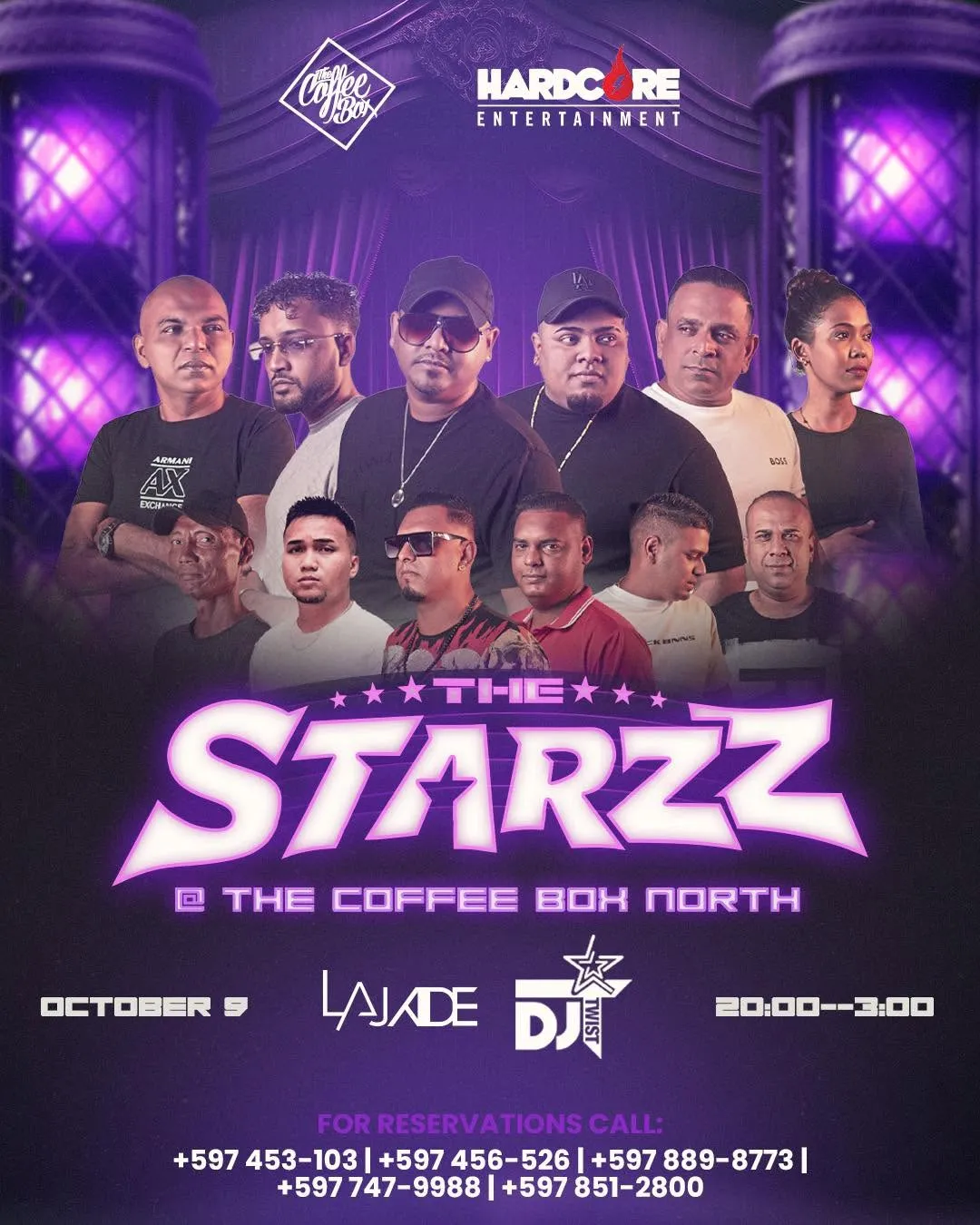 Flyer of THE STARZZ at The Coffee Box North