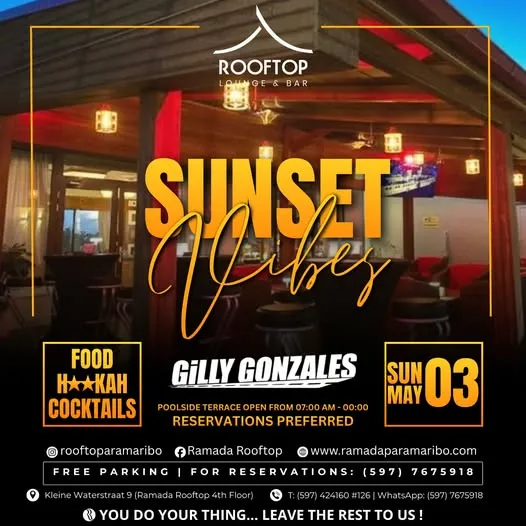 Flyer of SUNSET Vibes at Courtyard by Marriott