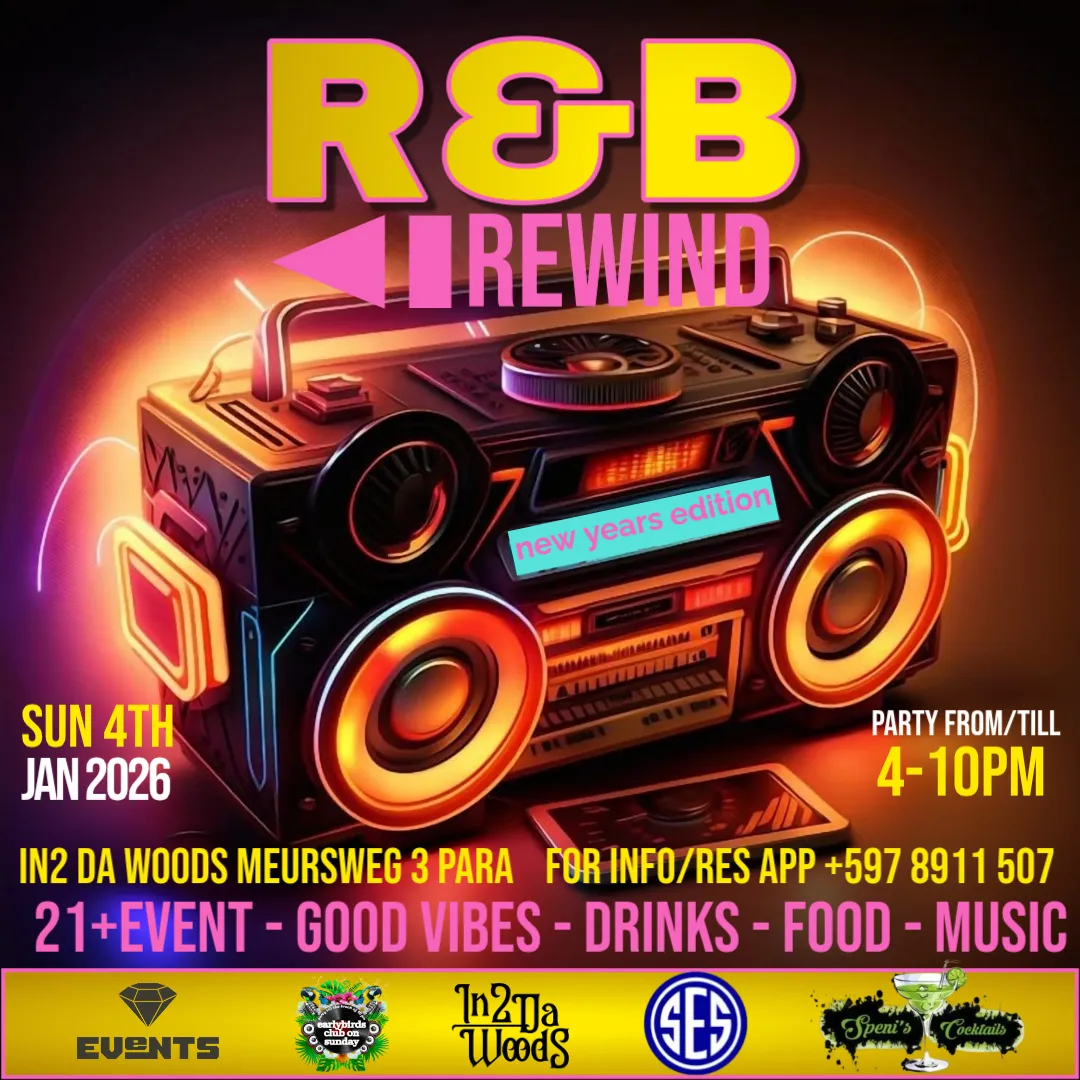 Flyer van R&B Rewind bij In2 Da Woods