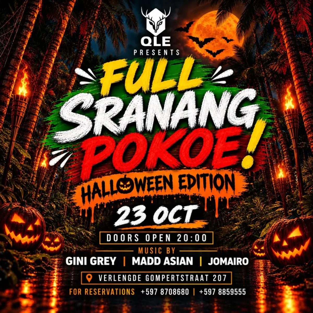 Flyer of FULL SRANANG POKOE! HALLOWEEN EDITION at QLE