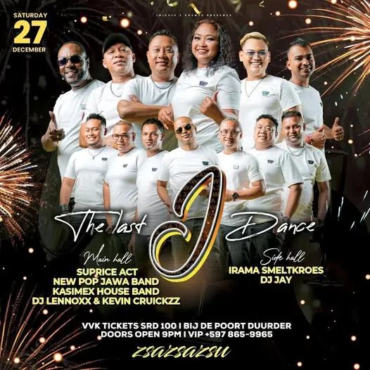 Flyer van The Last J Dance bij zsazsa party centre