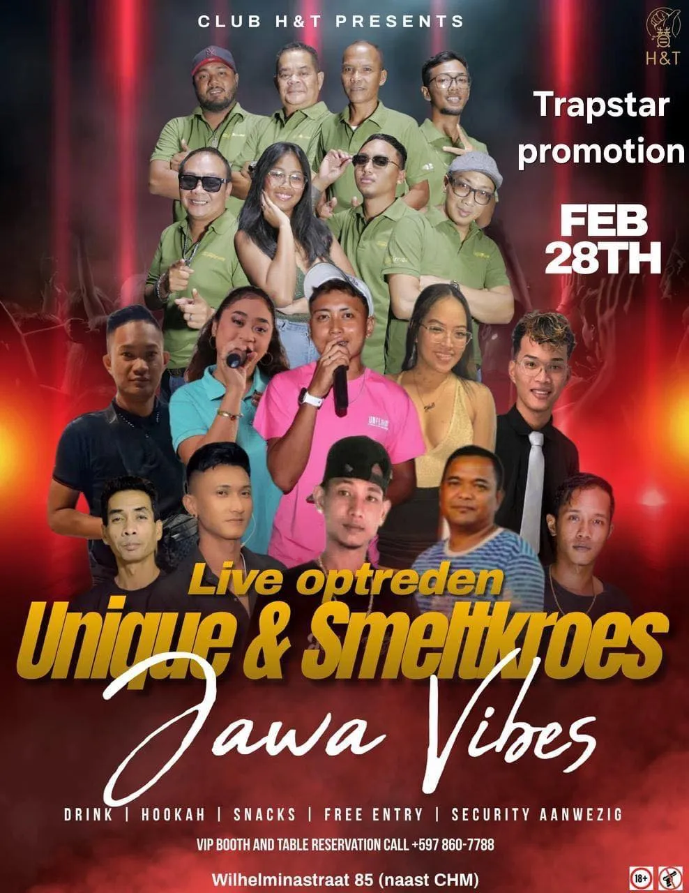 Flyer of Live optredens Unique & Smeltkroes - Jawa Vibes at Club H&T