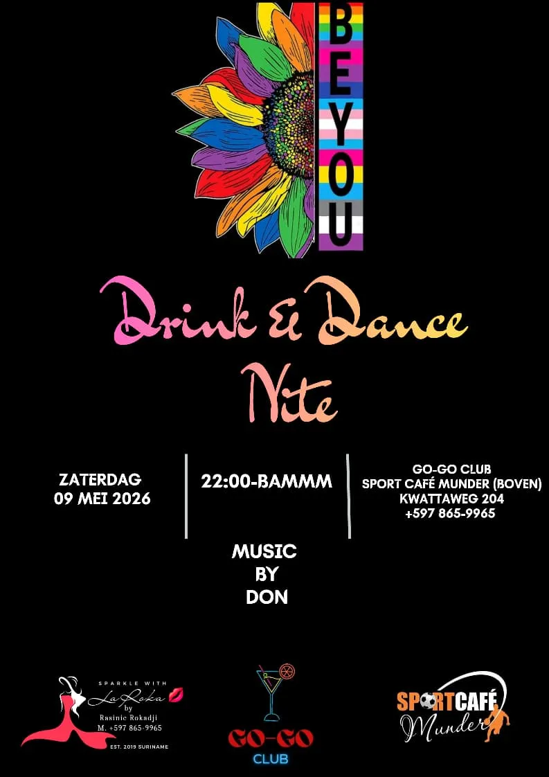 Flyer of Drink & Dance Nite at Go-Go Club