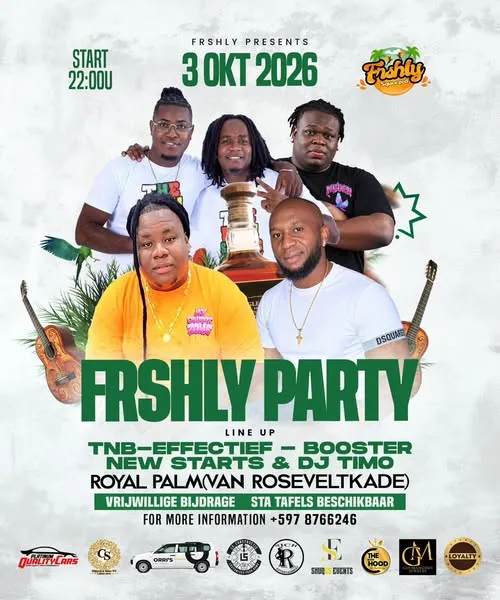 Flyer van FRSHLY PARTY bij Royal Palm