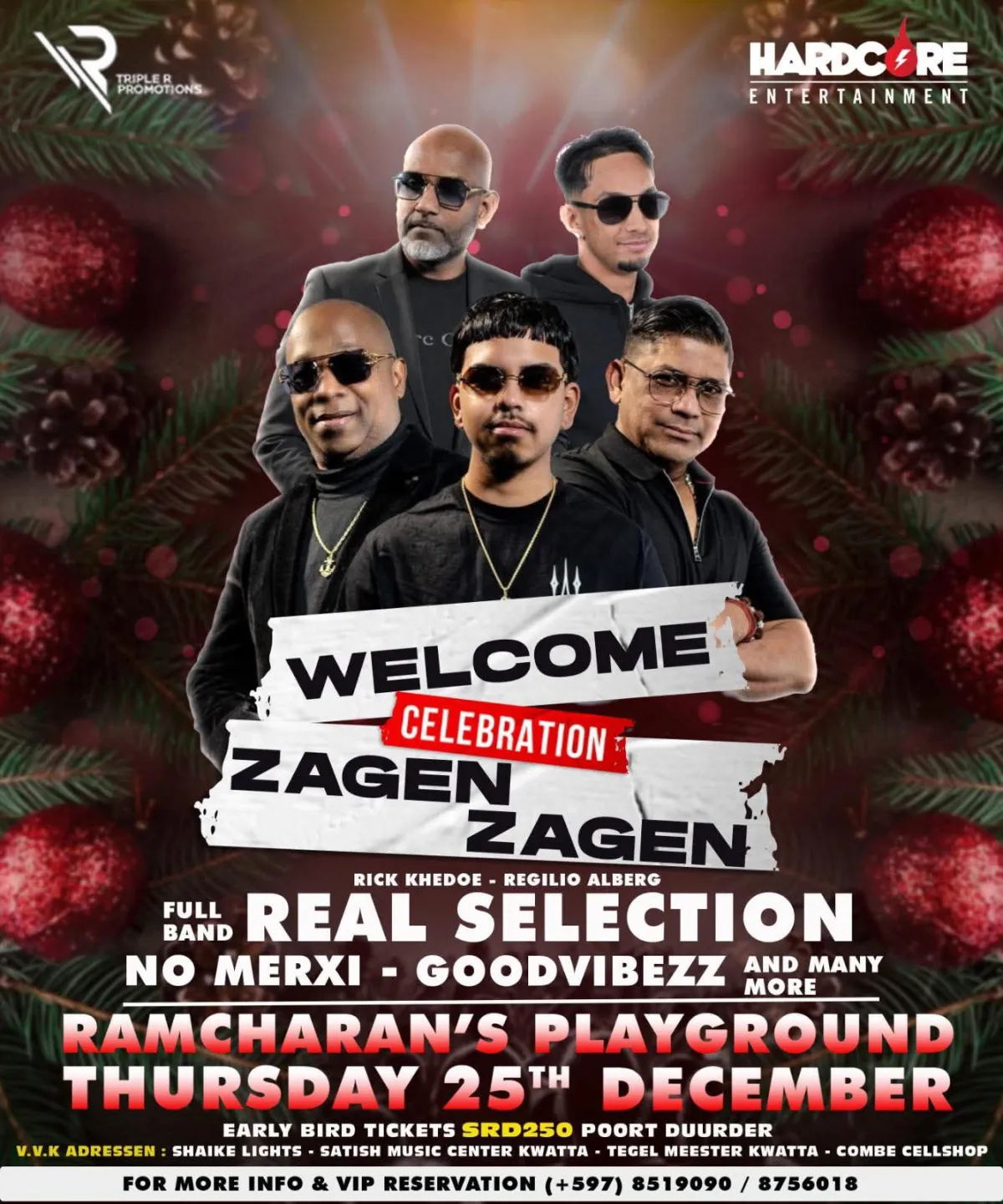Flyer van Christmas Explotion bij Ramcharan's Playground