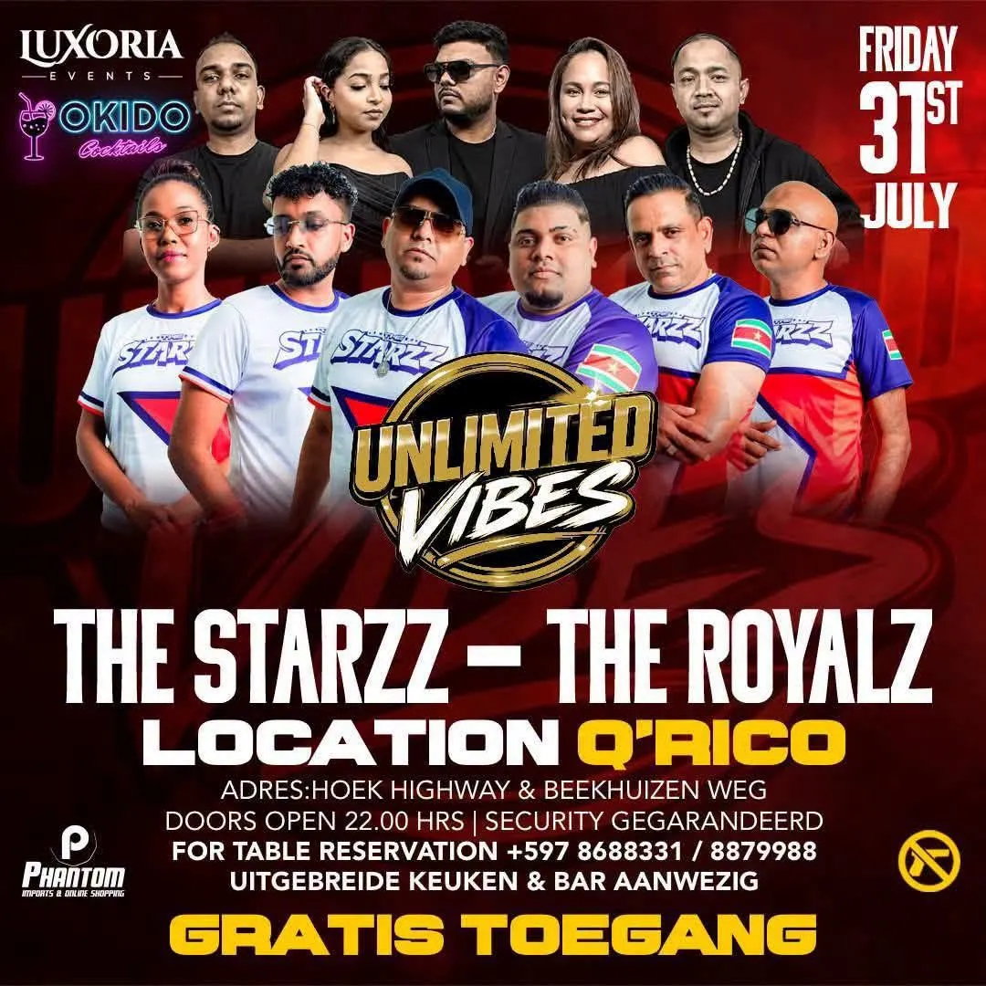Flyer of UNLIMITED VIBES at Q'Rico