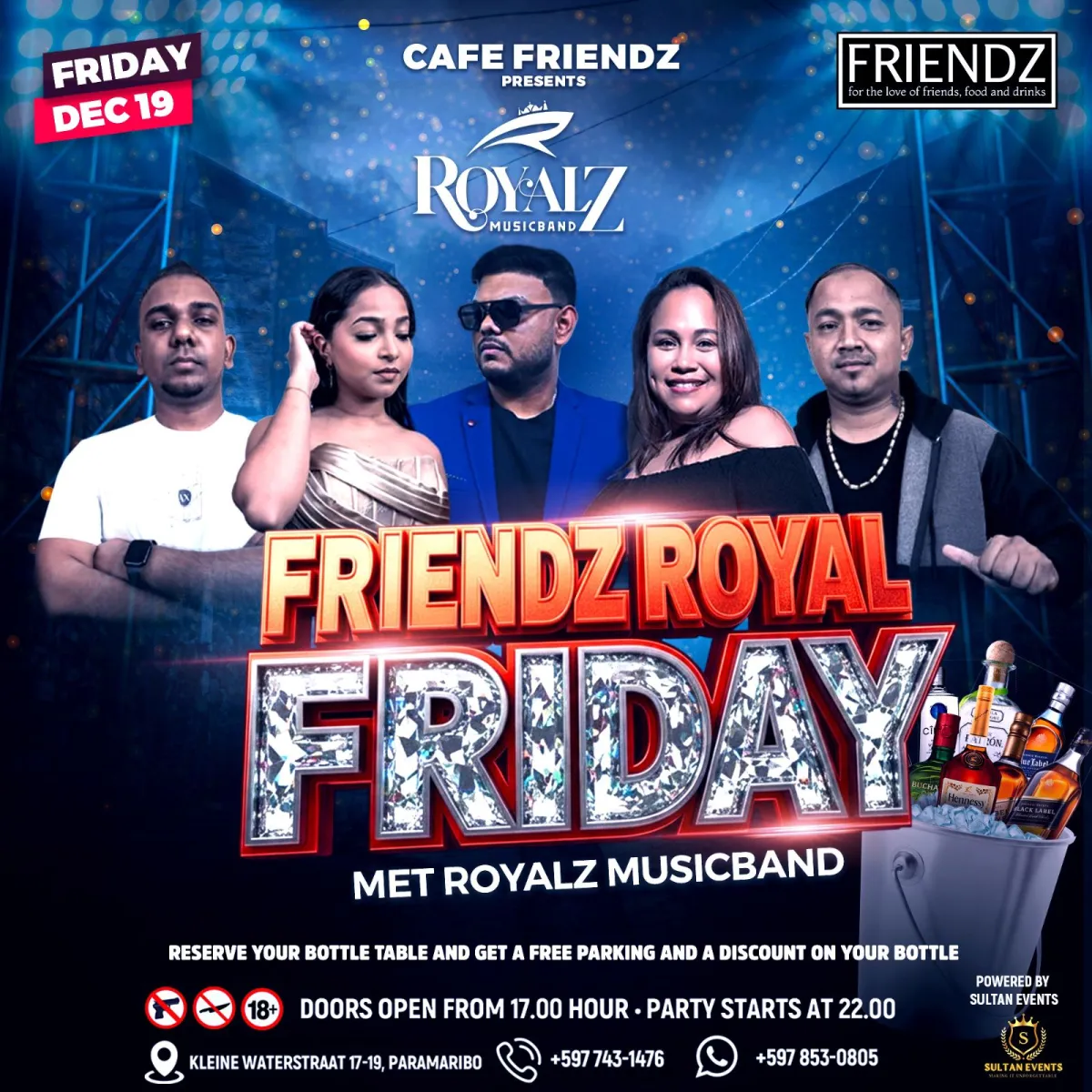 Flyer of Friendz Royal Friday at Cafe Friendz