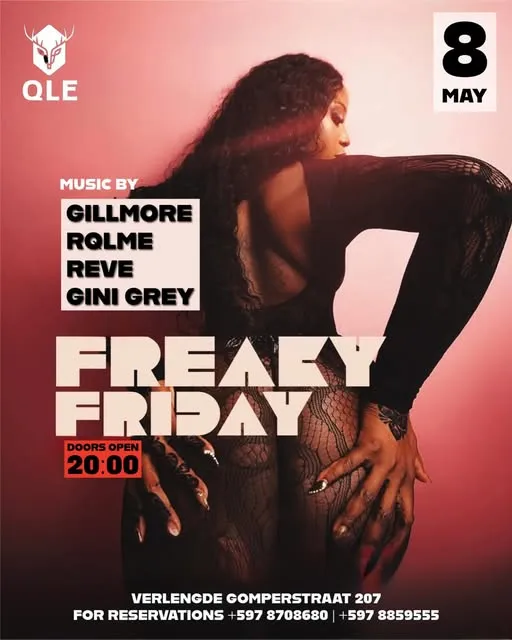Flyer van FREAKY FRIDAY bij QLE