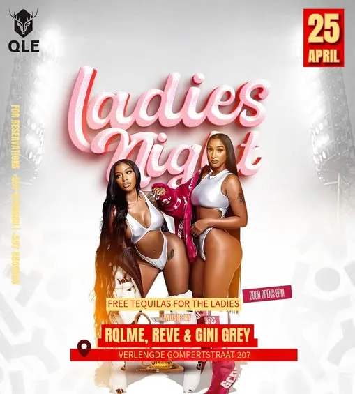 Flyer of Ladies Night at QLE